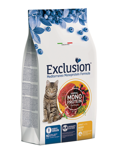 Exclusion - Exclusion Düşük Tahıllı Monoprotein Sığır Etli Yetişkin Kedi Maması
