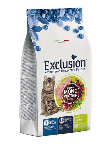 Exclusion - Exclusion Düşük Tahıllı Monoprotein Tavuklu Yetişkin Kedi Maması