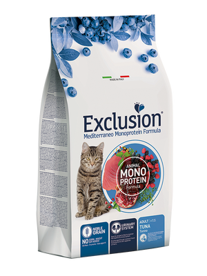 Exclusion Düşük Tahıllı Monoprotein Ton Balıklı Yetişkin Kedi Maması