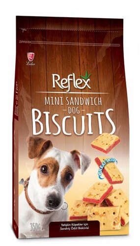 Reflex - Reflex Peynirli Sandviç Kare Köpek Ödül Bisküvisi