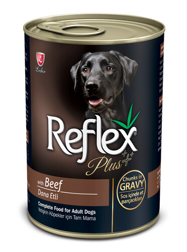 Reflex - Reflex Plus Biftekli Sos İçinde Et Parçacıklı Köpek Konserve Maması