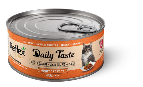Reflex - Reflex Plus Daily Taste Kıyılmış Sığır Etli ve Havuçlu Kedi Konserve Maması